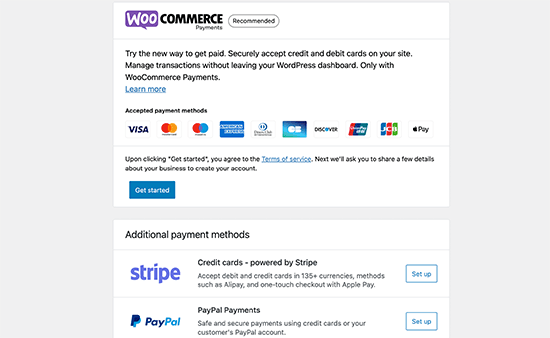 WooCommerce 付款方式